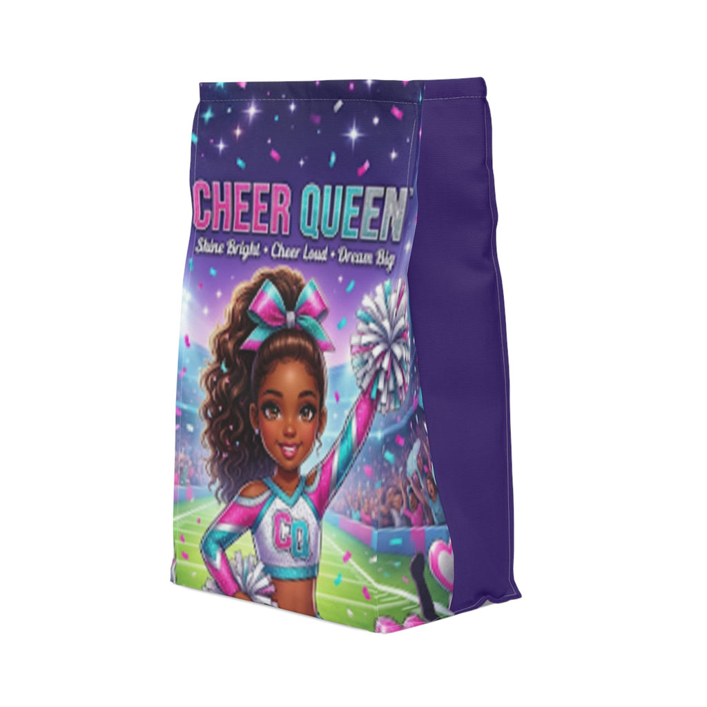 Cheer Queen Lunch Bag — Kids Cheerleader Insulated Polyester Tote