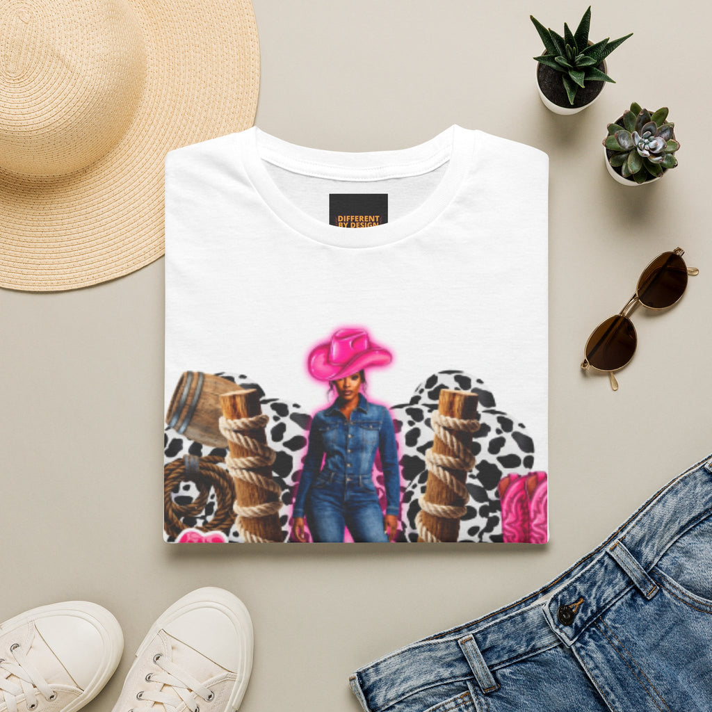 Cowgirl Birthday T-Shirt — Pink Hat Rodeo Tee