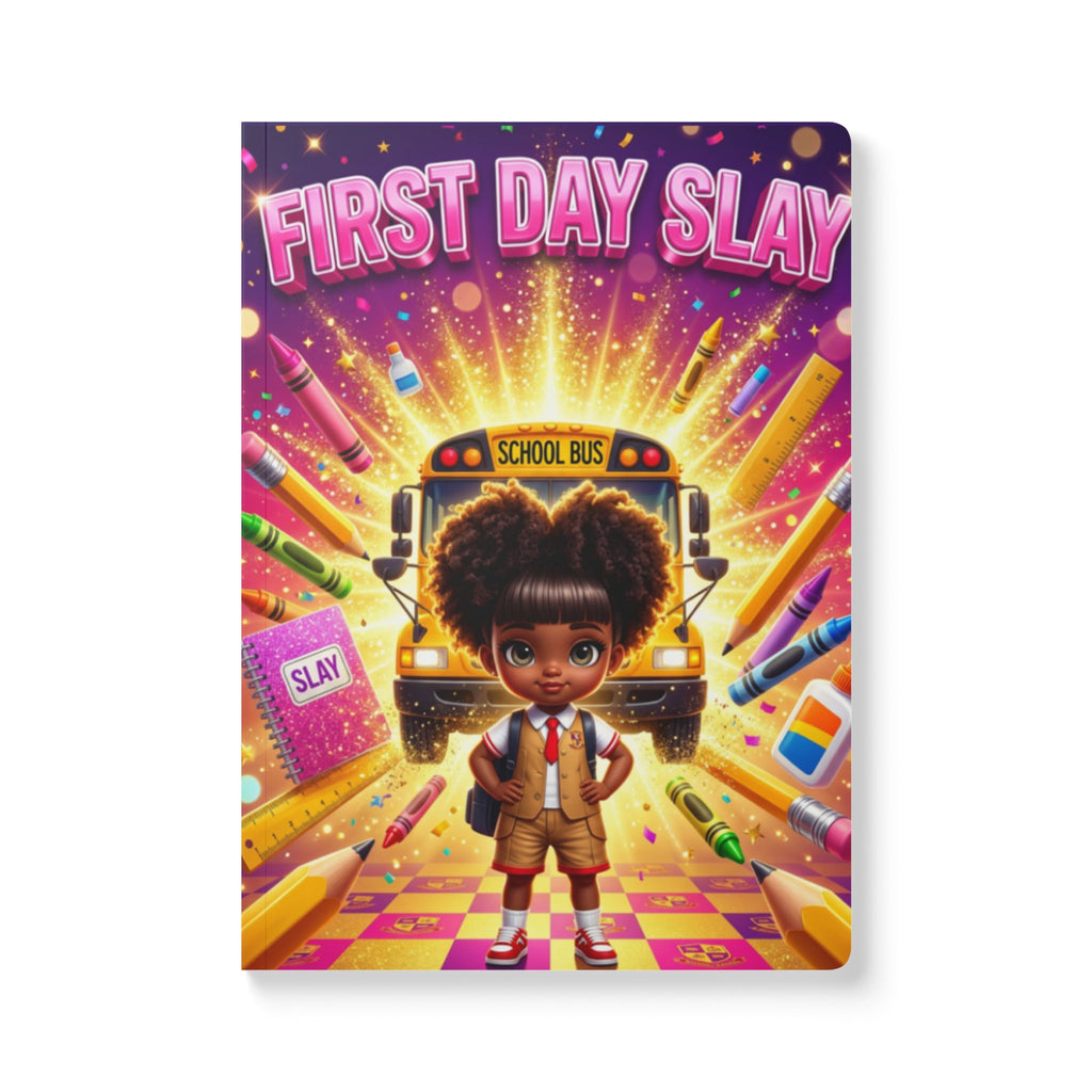 Softcover Journal — "First Day Slay" Back-to-School Kids Notebook