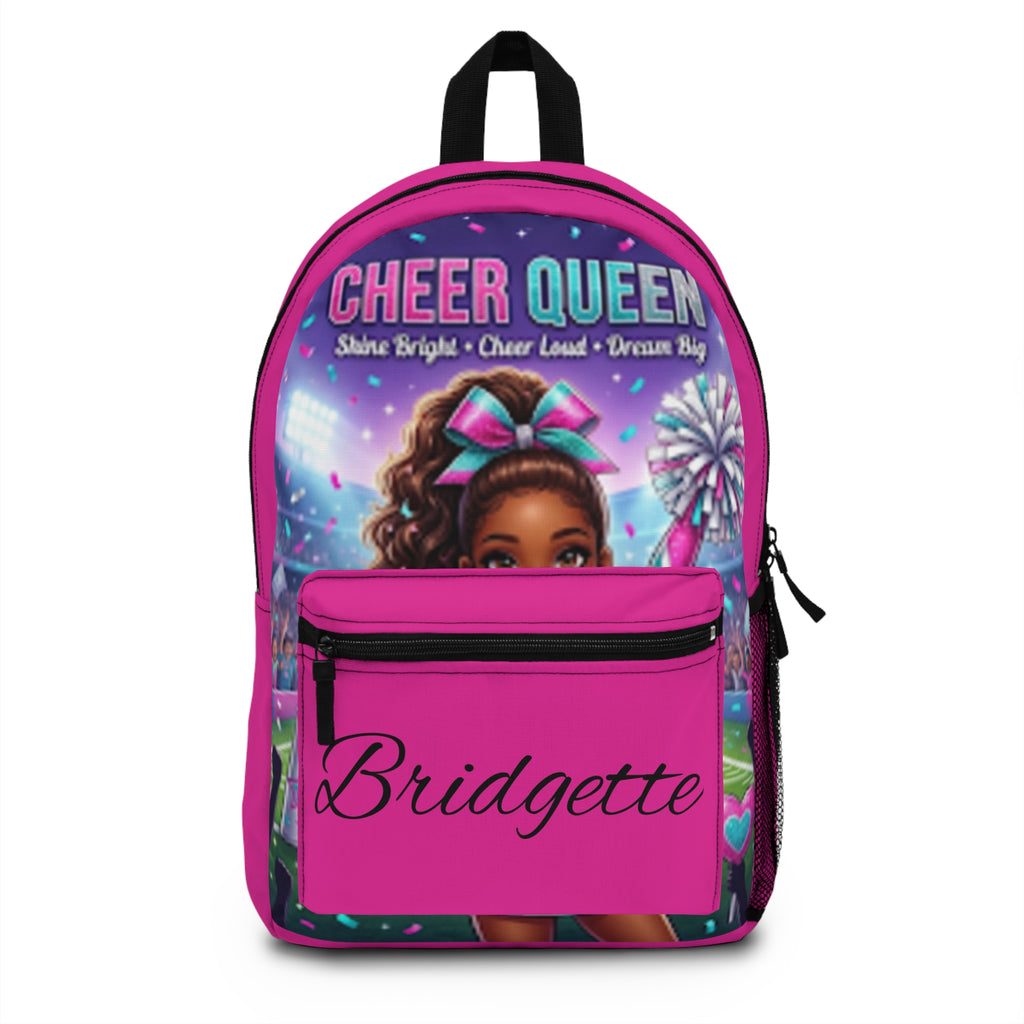 Cheer Queen Personalized Backpack — "Bridgette" Kids Cheerleader Bag