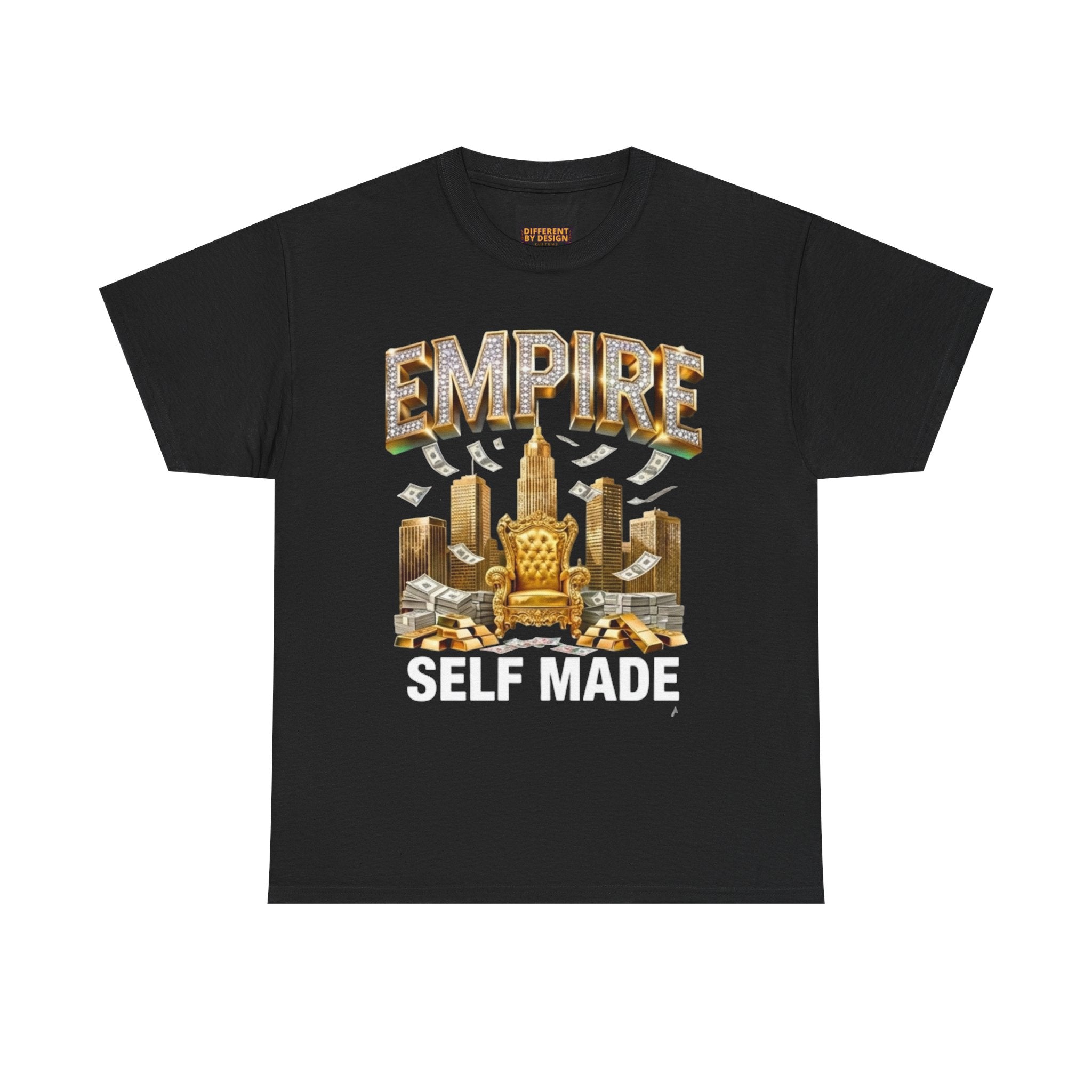 Empire Skyline T-Shirt — Gold Throne City Graphic Tee