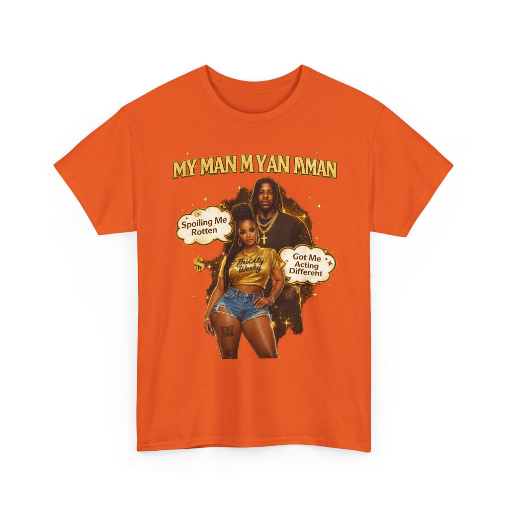 My Man My Ian Ian Graphic Tee — Retro 90s R&B Vibe "Spoiling Me Rotten" Shirt