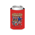 Can Cooler - "King of the Cookout" BBQ Patriotic Grill Master Cooler Sleeve