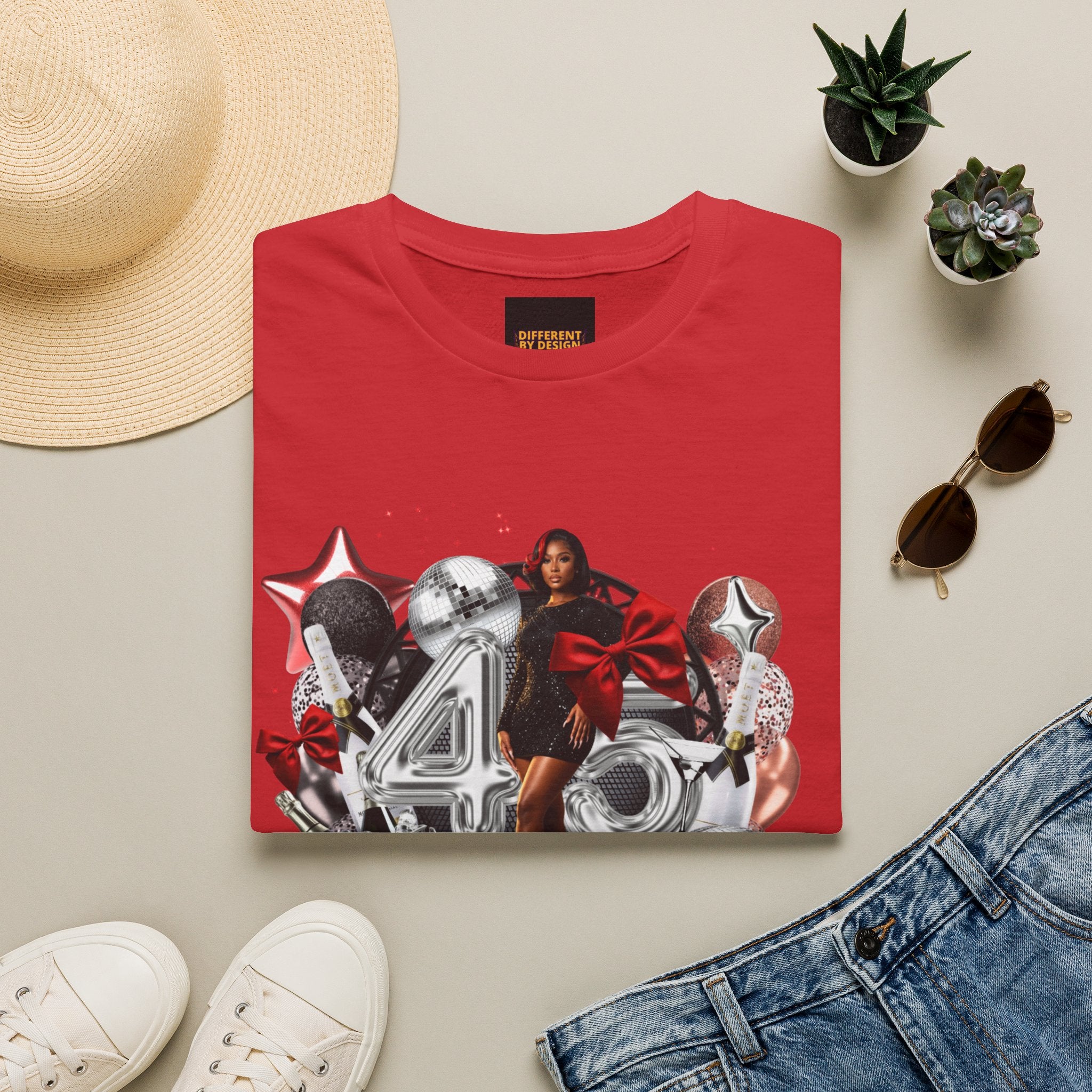 40th Birthday Celebration T-Shirt — '40 & Fabulous' Party Design