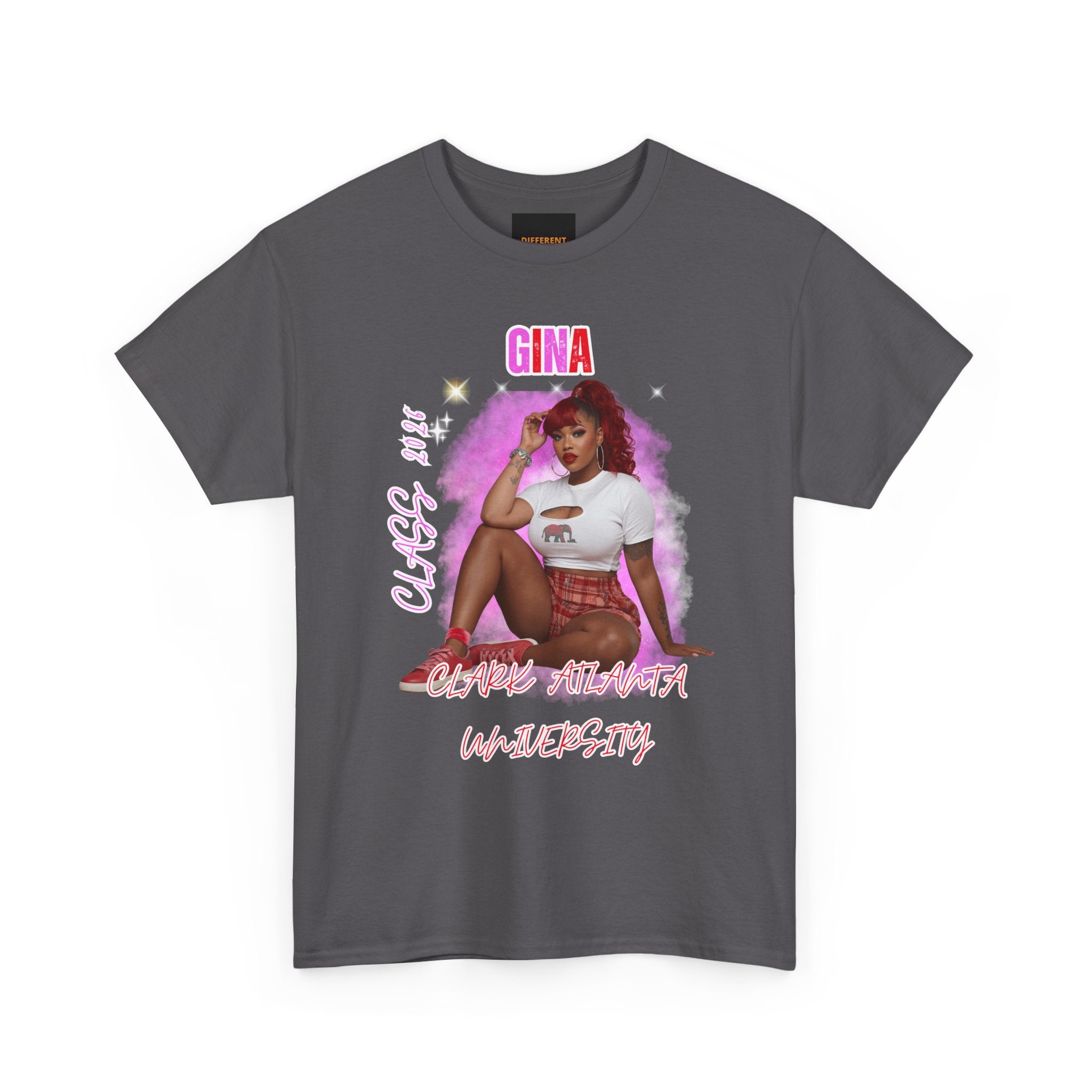 Gina Retro Pinup Tee – Cute Latina University Graphic T-Shirt
