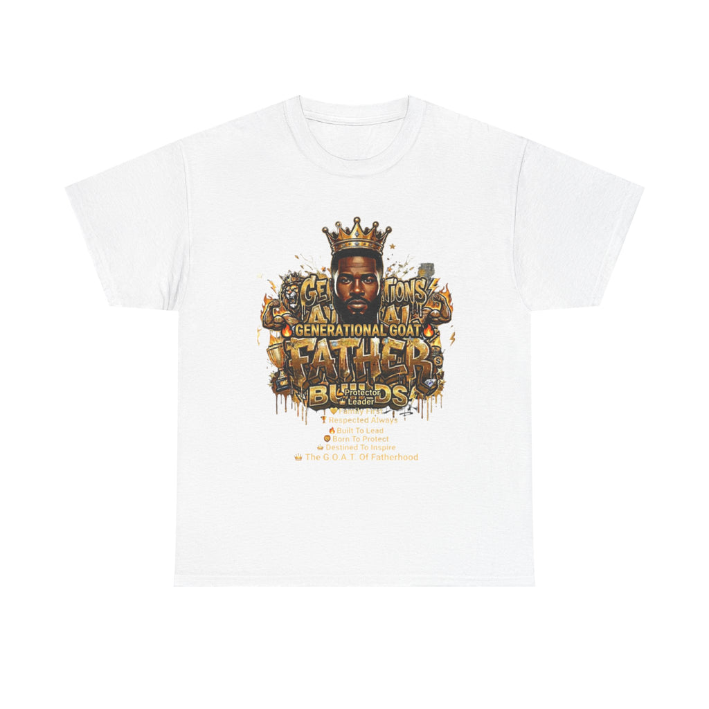 Father Blesses T-Shirt – Generational GOAT Crowned Dad Tee