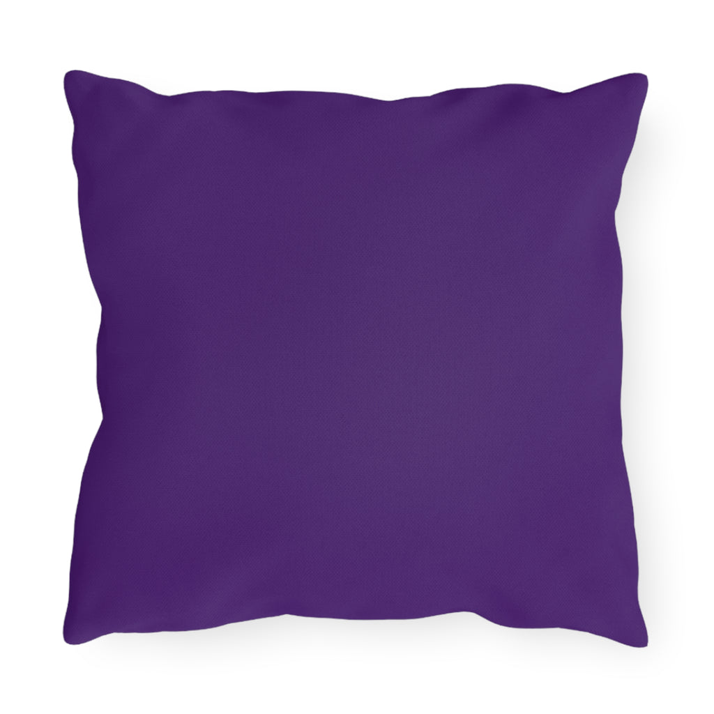 Boss Outdoor Pillow — Purple Gold Chain Dollar Accent Cushion