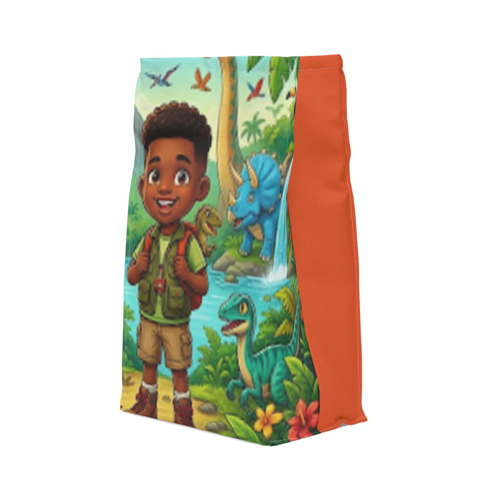 Dino Adventure Kids Lunch Bag – Polyester Insulated School Tote