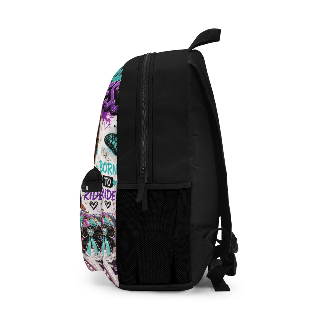 Backpack — 'Pedal Princess' Cute Afro Girl Bike Backpack for Kids
