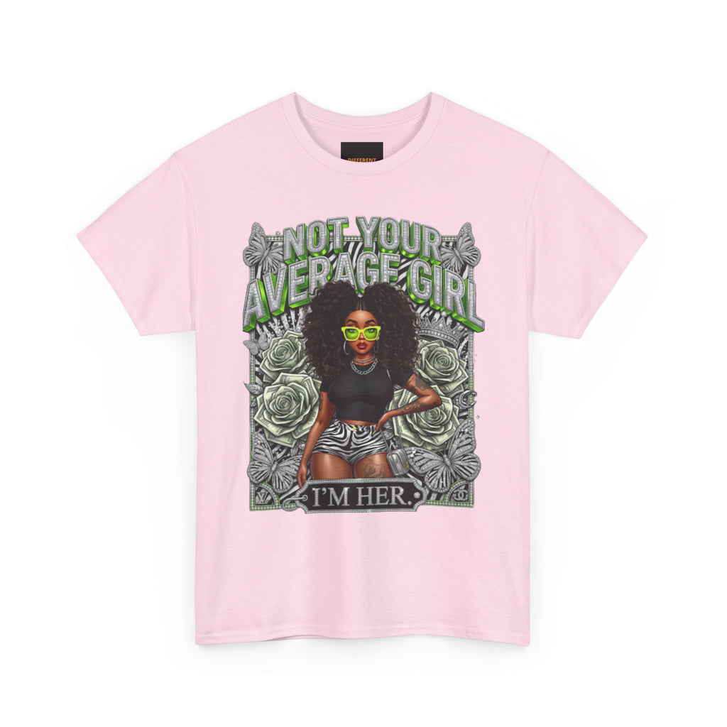 Not Your Average Girl Graphic Tee — "I'm Her" Afrocentric Rose Design