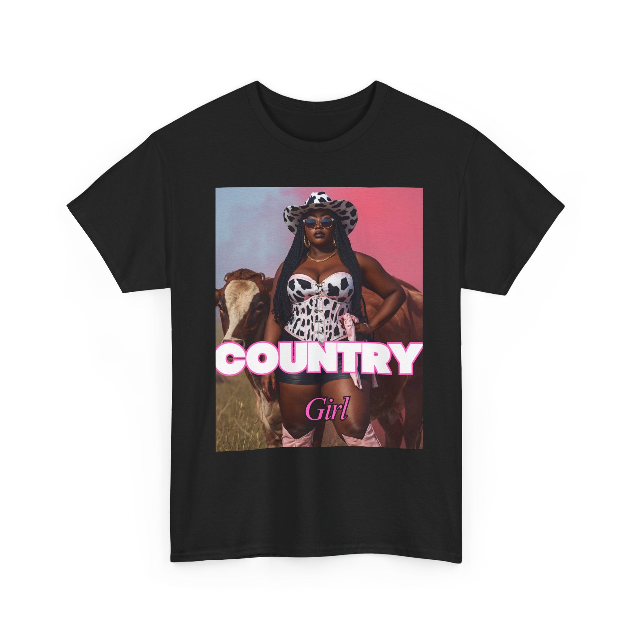 Country Girl Tee — Vintage Cowgirl Graphic T-Shirt