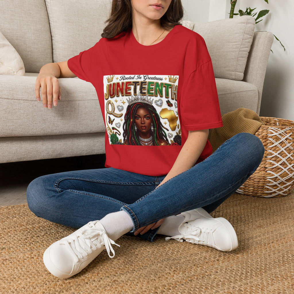 Juneteenth T-Shirt — "Rooted In Greatness" Celebration Tee