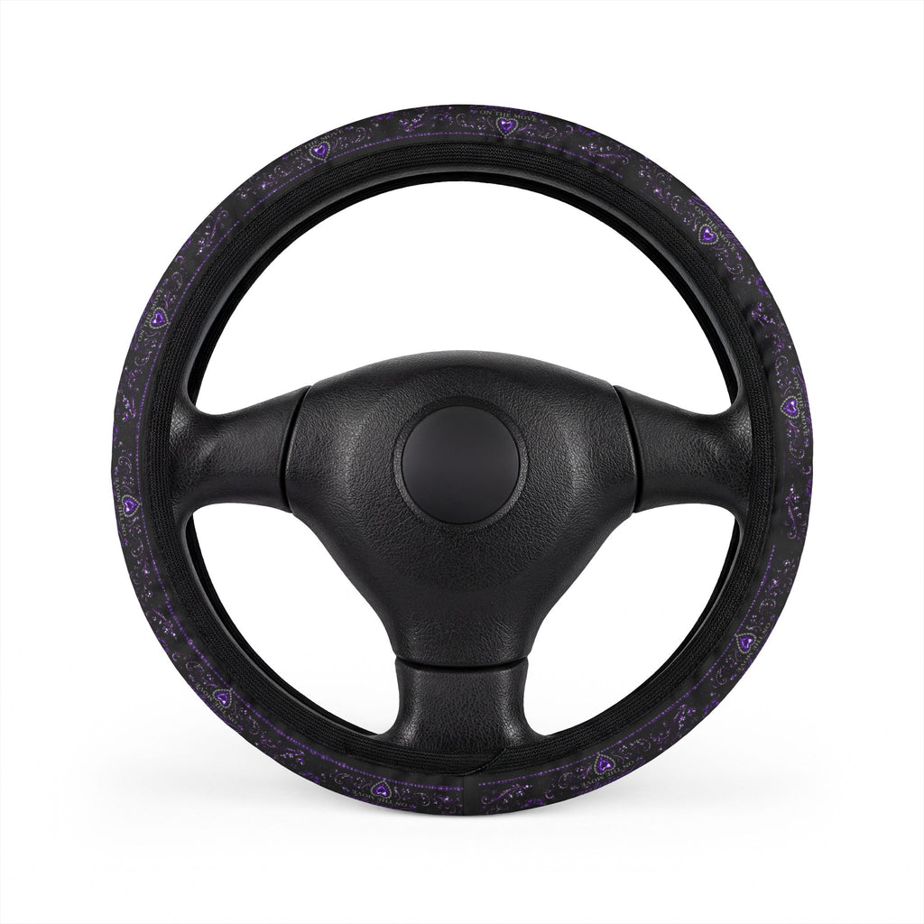 Purple Galaxy Steering Wheel Cover