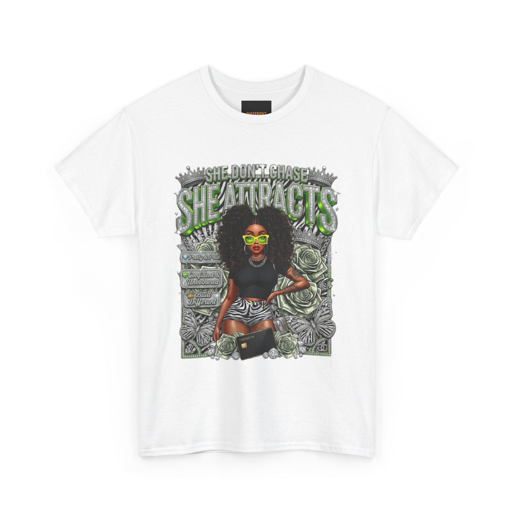Sheattracts Graphic Tee — Afro Girl Streetwear T-Shirt