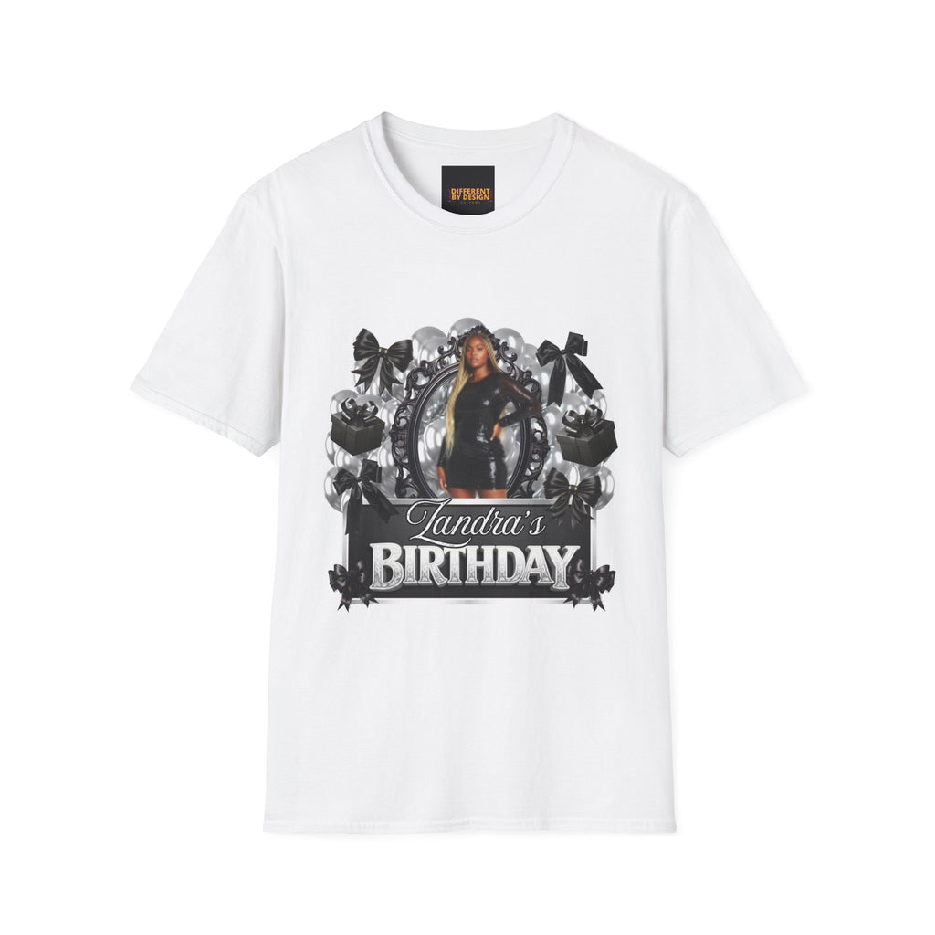 Personalized Birthday T‑Shirt — Custom Name Birthday Photo Tee