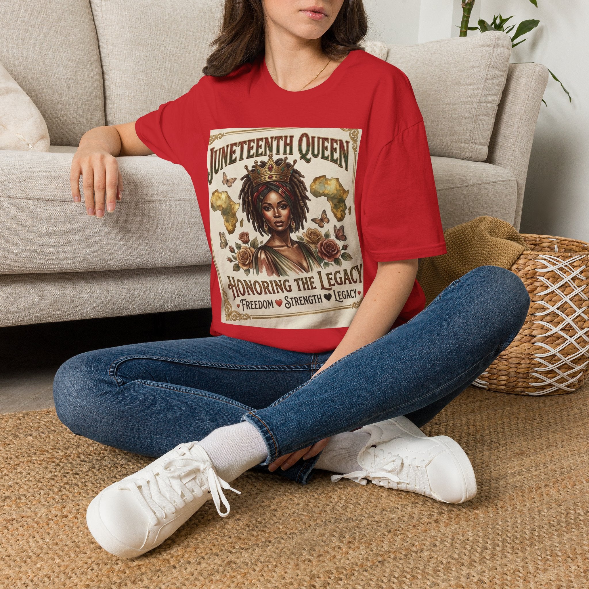 Juneteenth Queen T-Shirt — Honoring the Legacy: Freedom, Strength & Unity