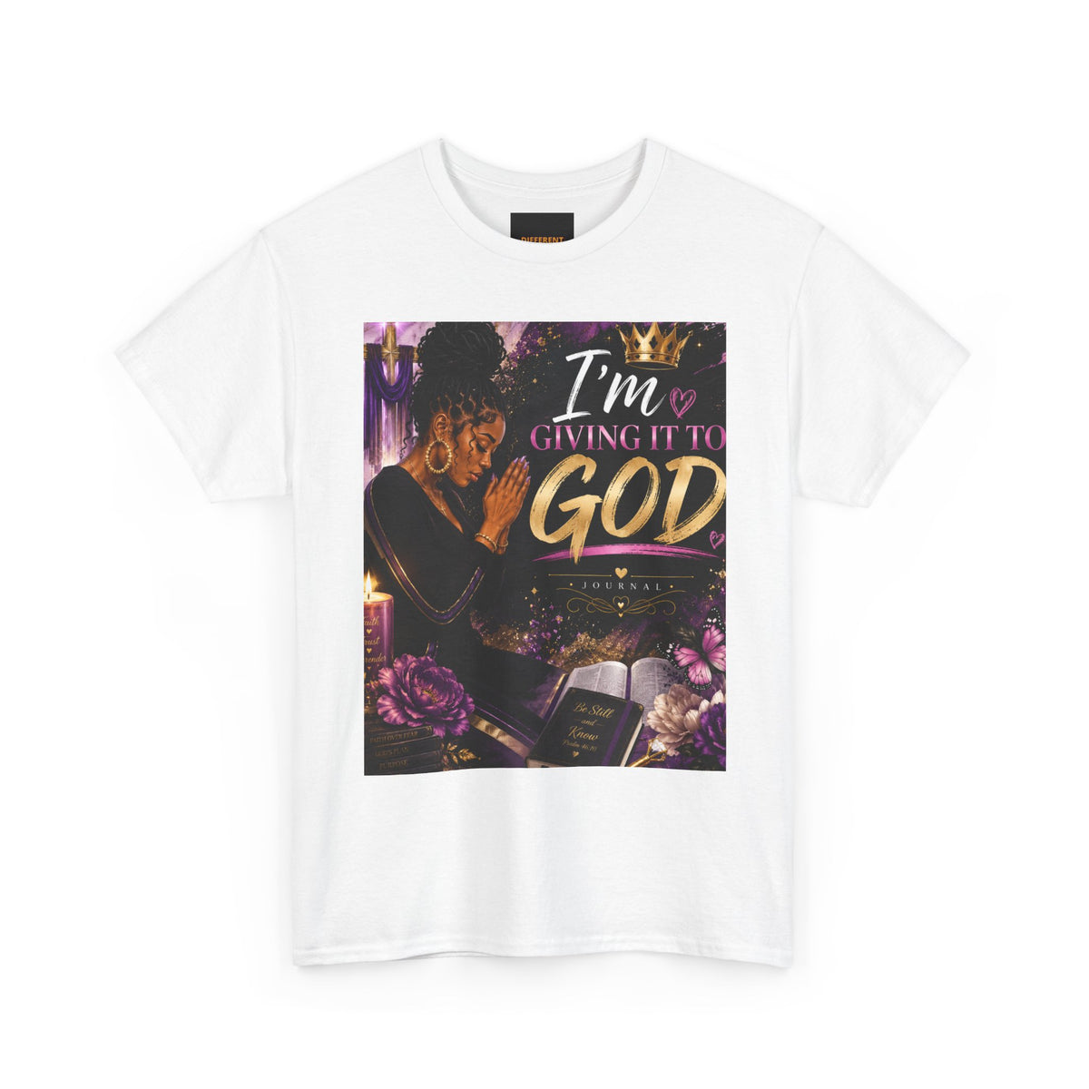 Prayer Graphic Tee - "I'm Giving It To God" Inspirational Christian T-Shirt