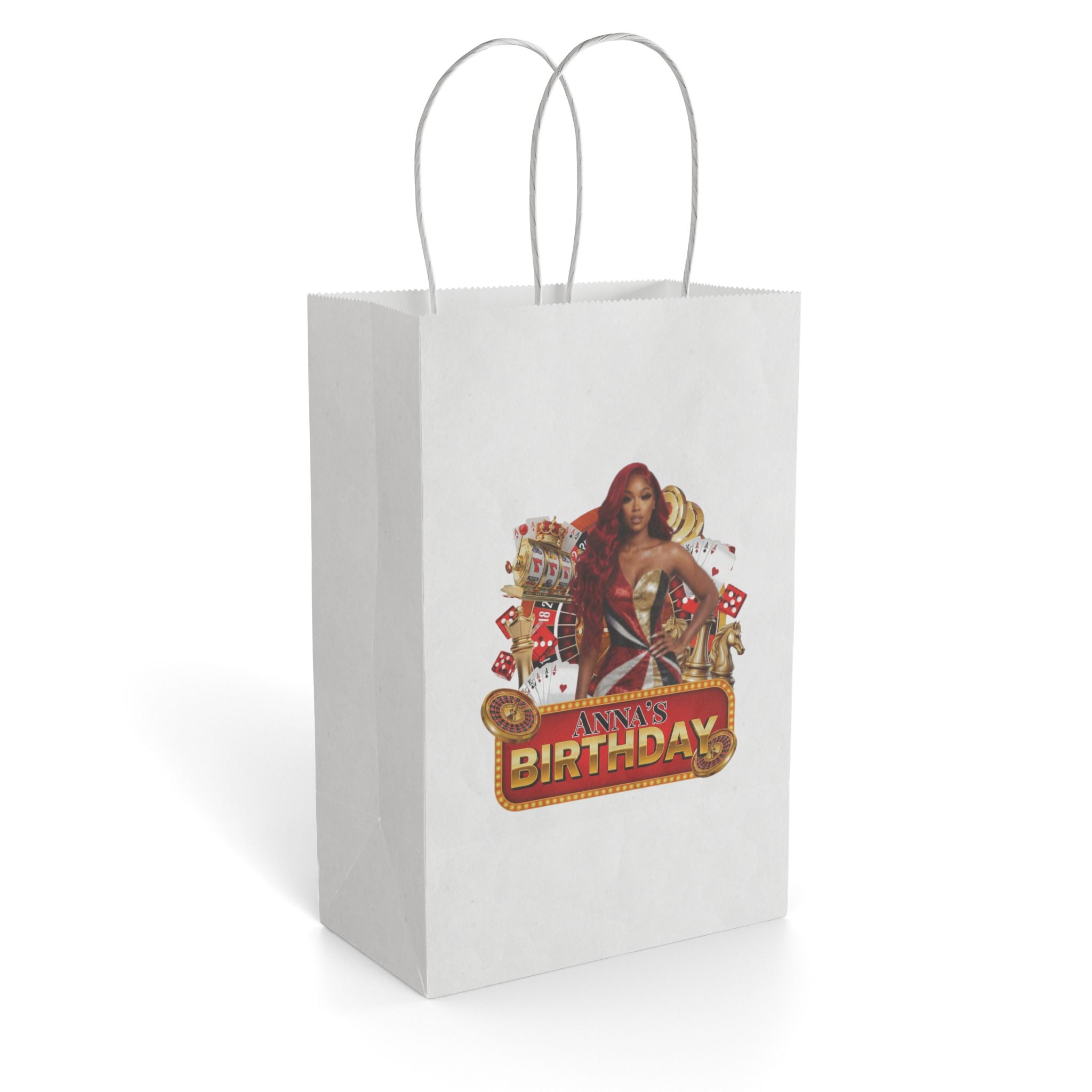 Birthday Casino Party Paper Gift Bag