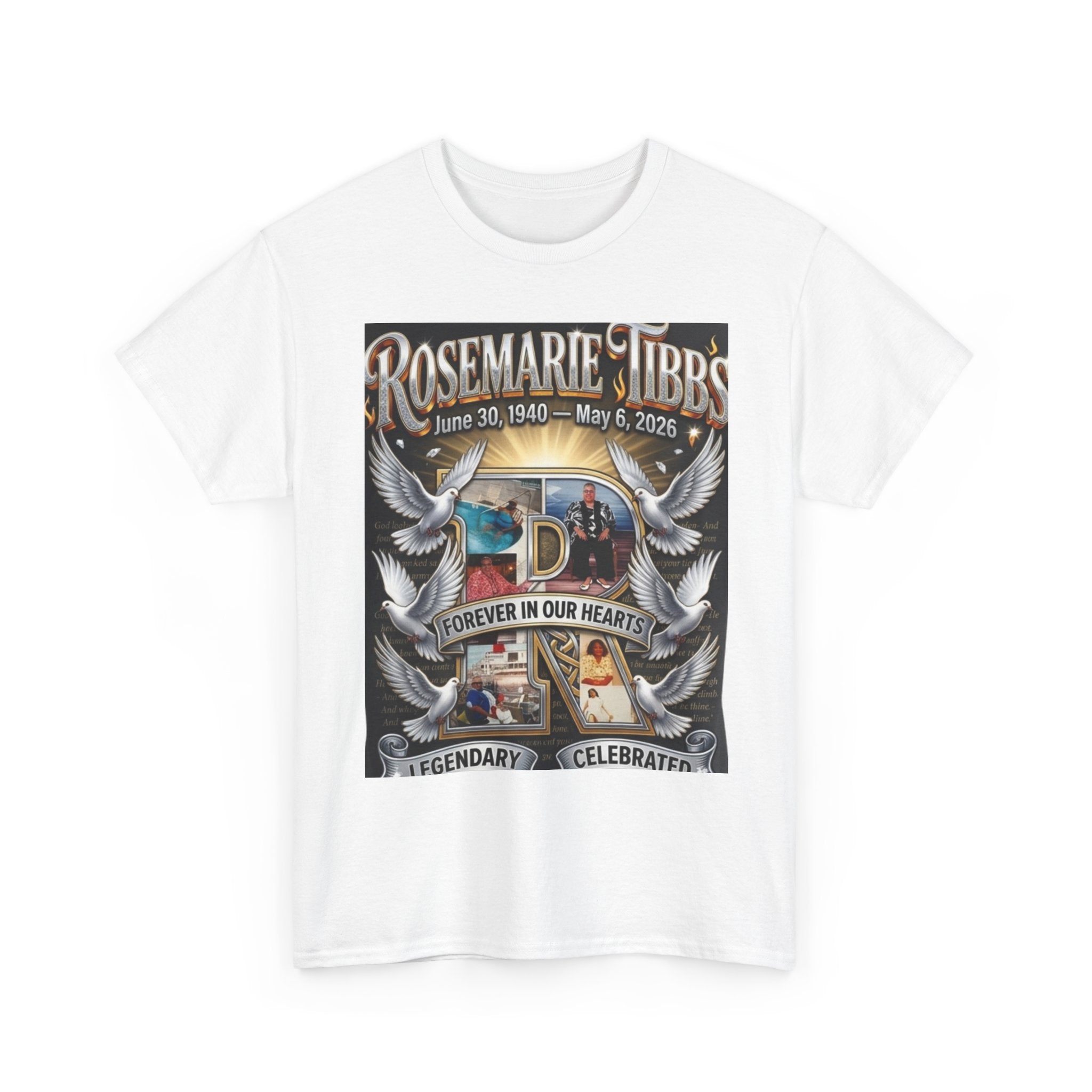 Rosemare Tibbs Memorial T‑Shirt — Forever In Our Hearts Tribute Tee