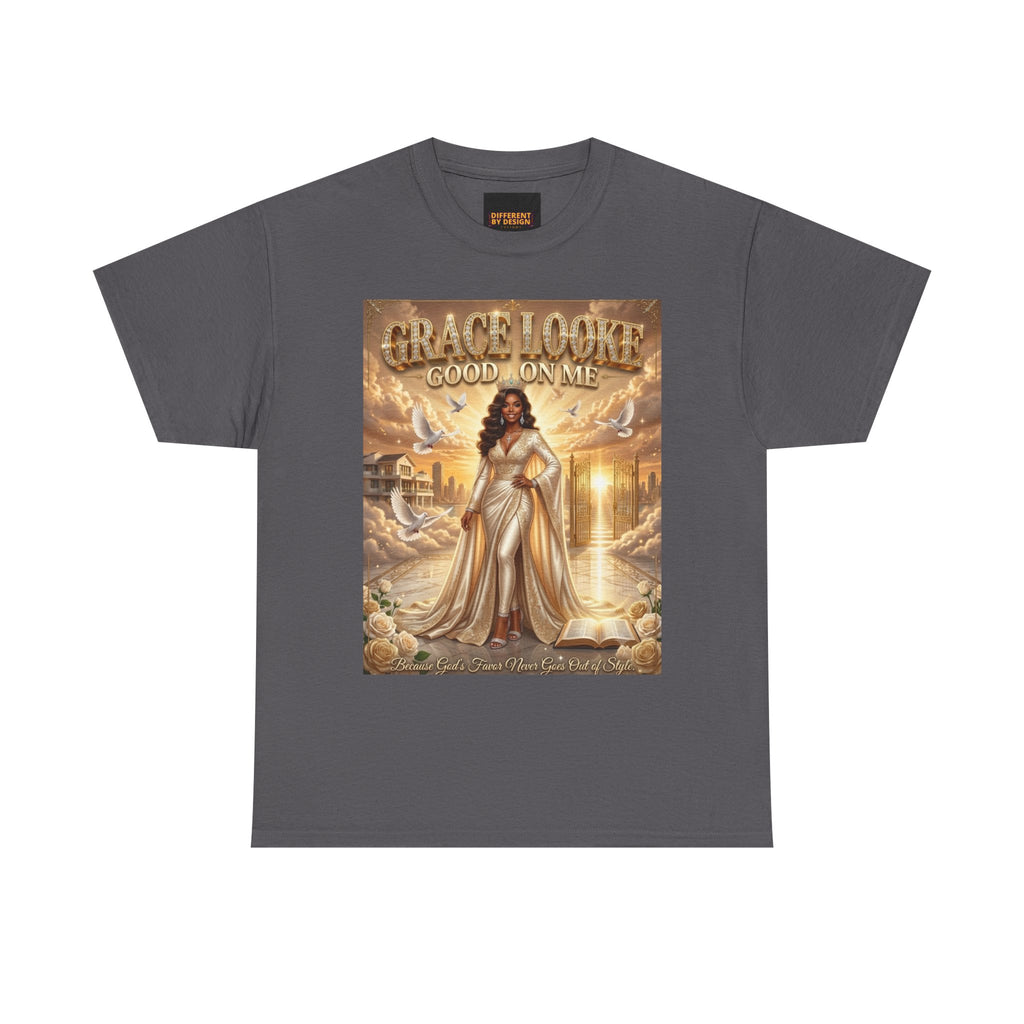 Christian T-Shirt — "Grace Looked Down On Me" Inspirational Faith Tee