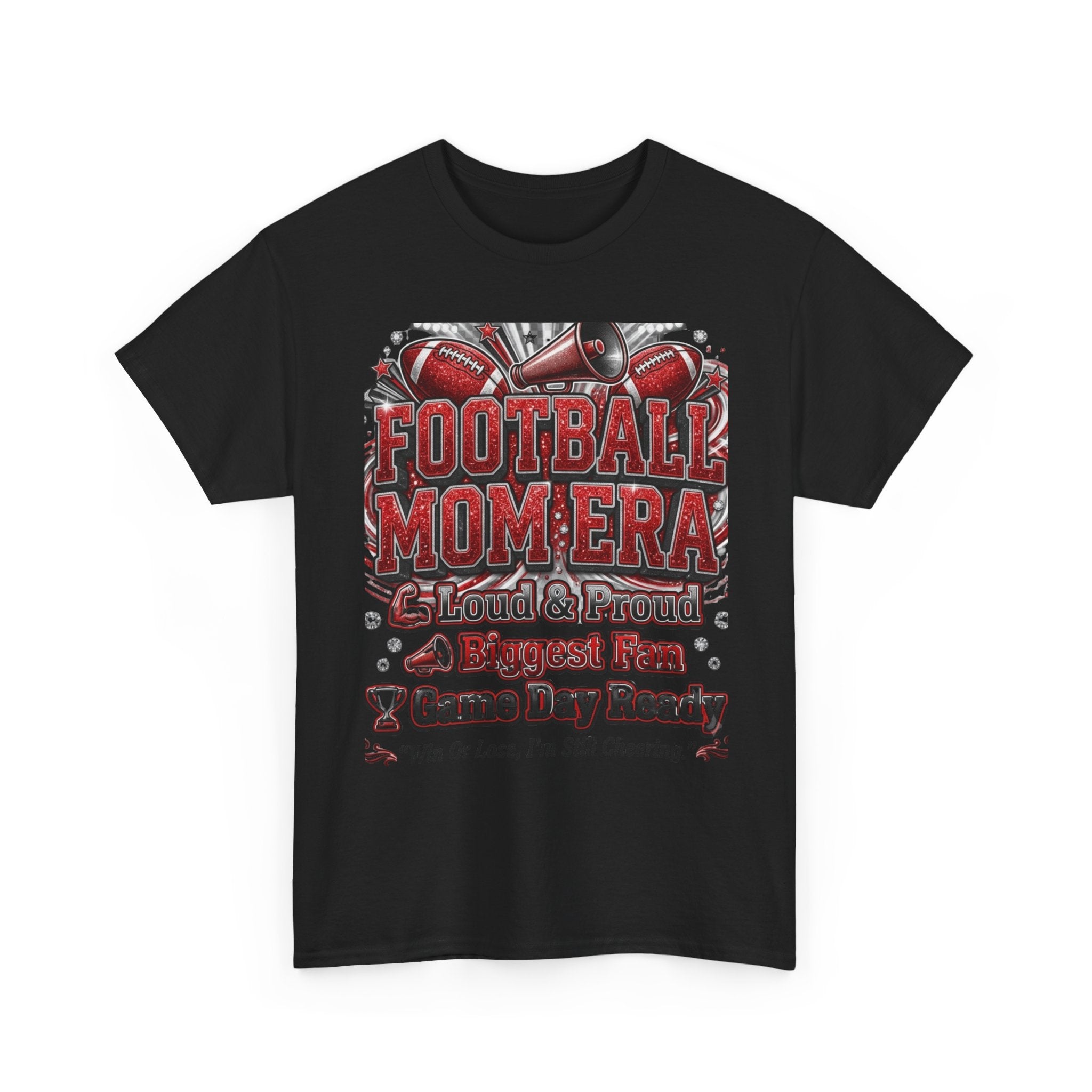 Football Mom Era T‑Shirt — Proud Mom, Biggest Fan, Game Day Ready Tee