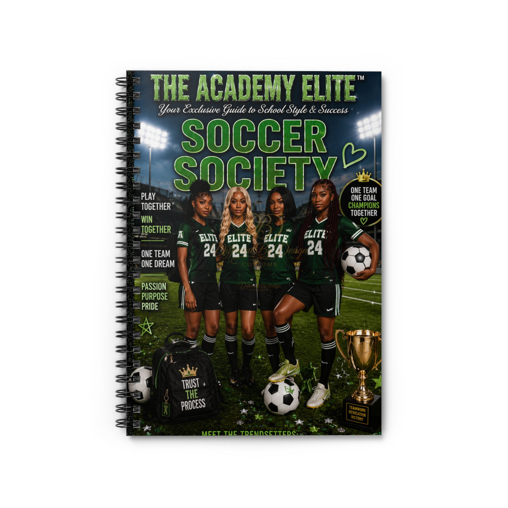 Soccer Society Spiral Notebook — The Academy Elite Team Journal