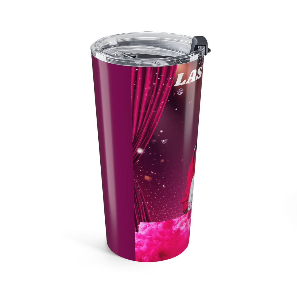 20oz Pink Cloud Portrait Tumbler — 'Last Year' Graphic Travel Cup