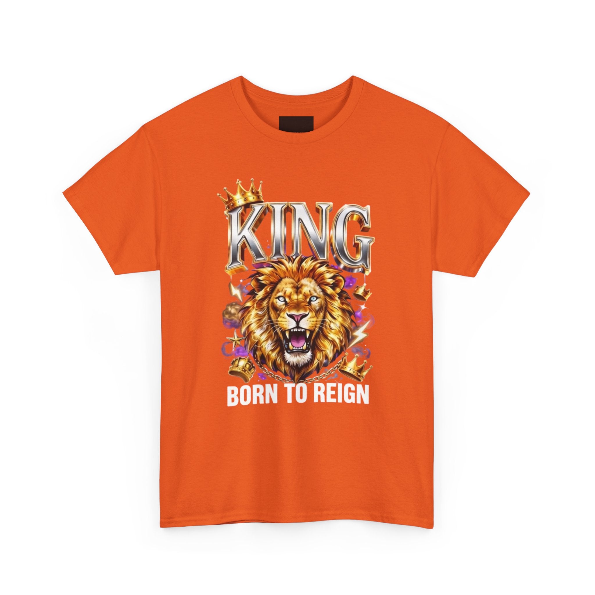 King Lion T-Shirt — Bold Crowned Lion Graphic Tee