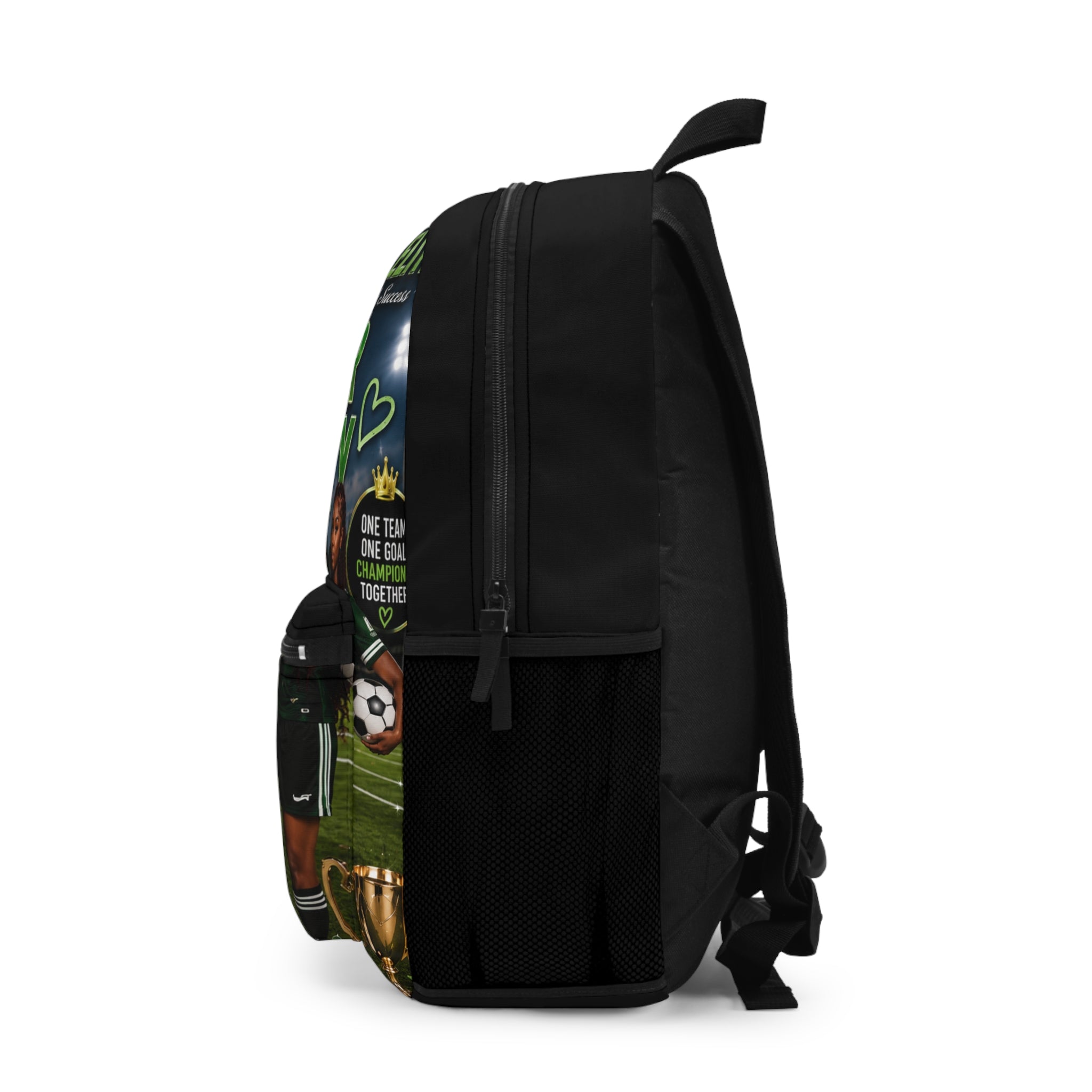 Soccer Society Graphic Backpack — Girls’ Team Sports School Bag