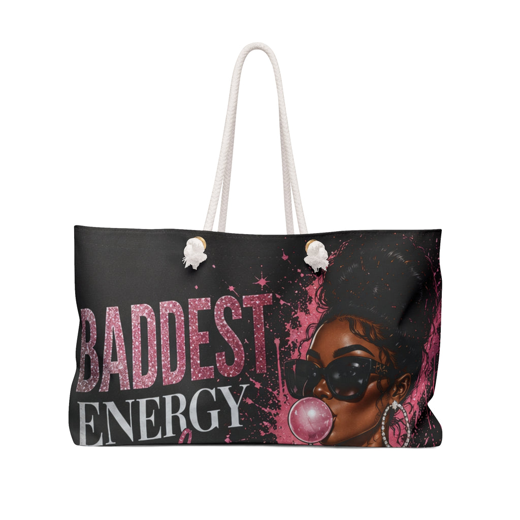 Weekender Bag — Baddest Energy Graphic Travel Tote