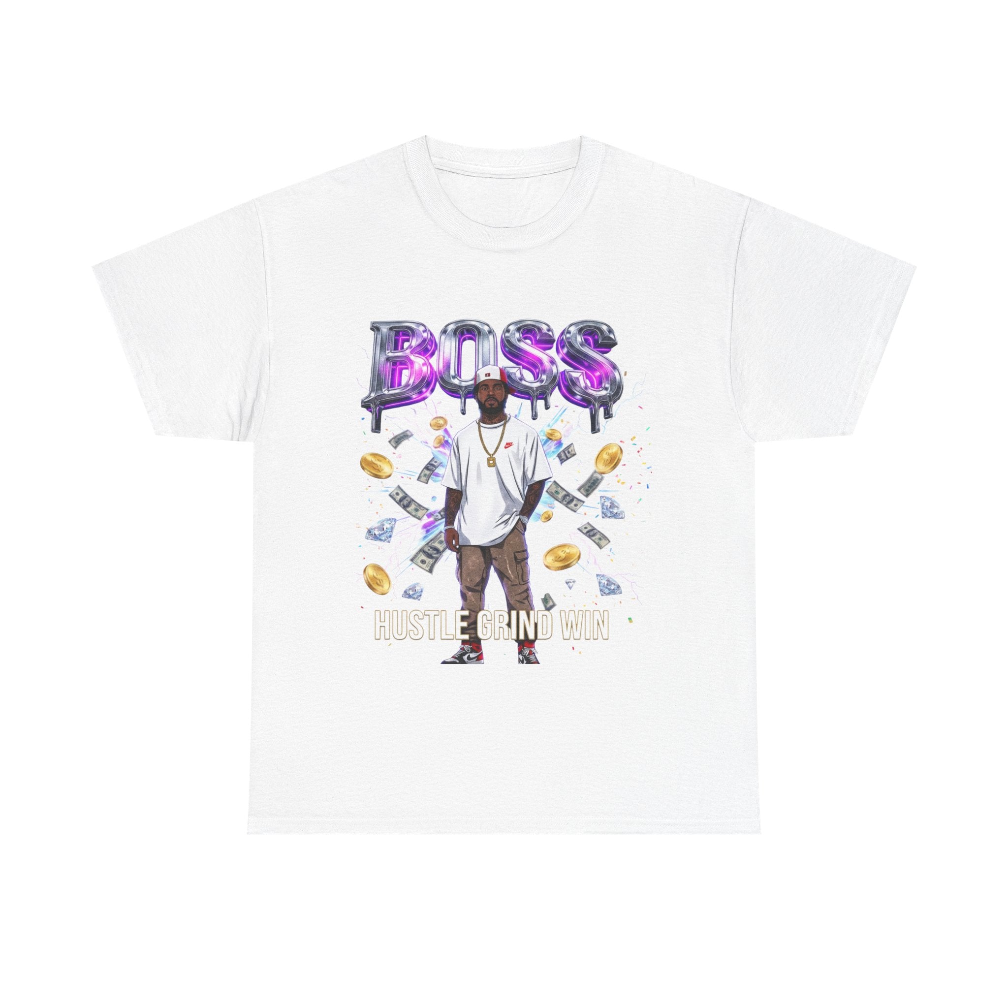 Boss Graphic Tee — Money & Hustle Streetwear T-Shirt
