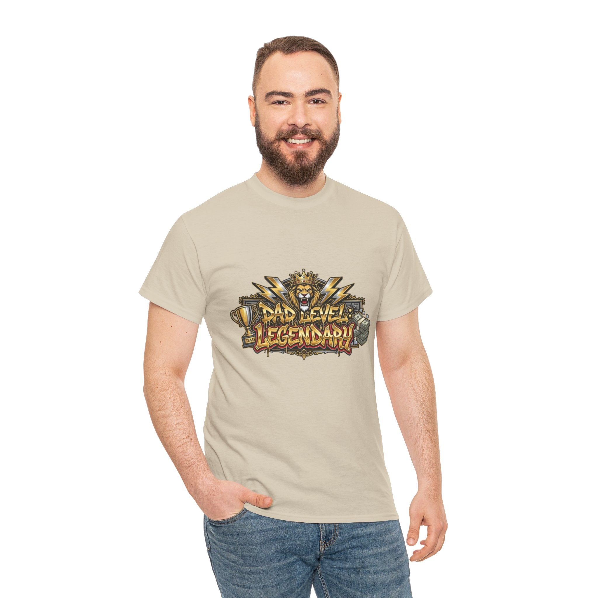 T-Shirt — "Dad Level: Legendary" Vintage Gaming Dad Tee
