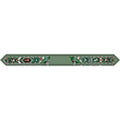 Graduation Stole — Custom Satin-Poly Green Commencement Stole