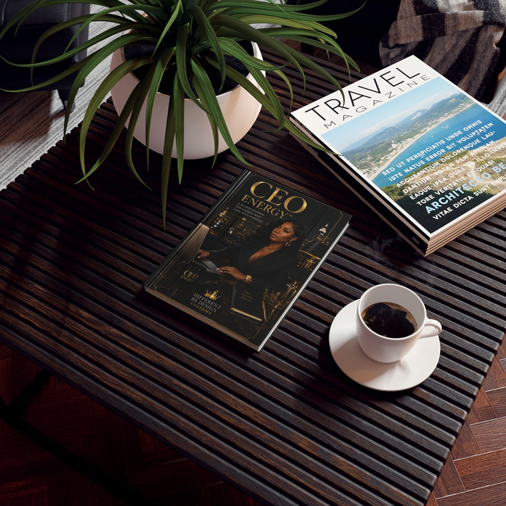 CEO Energy Hardback Journal — Luxury Guided Business Planner & Goal Notebook