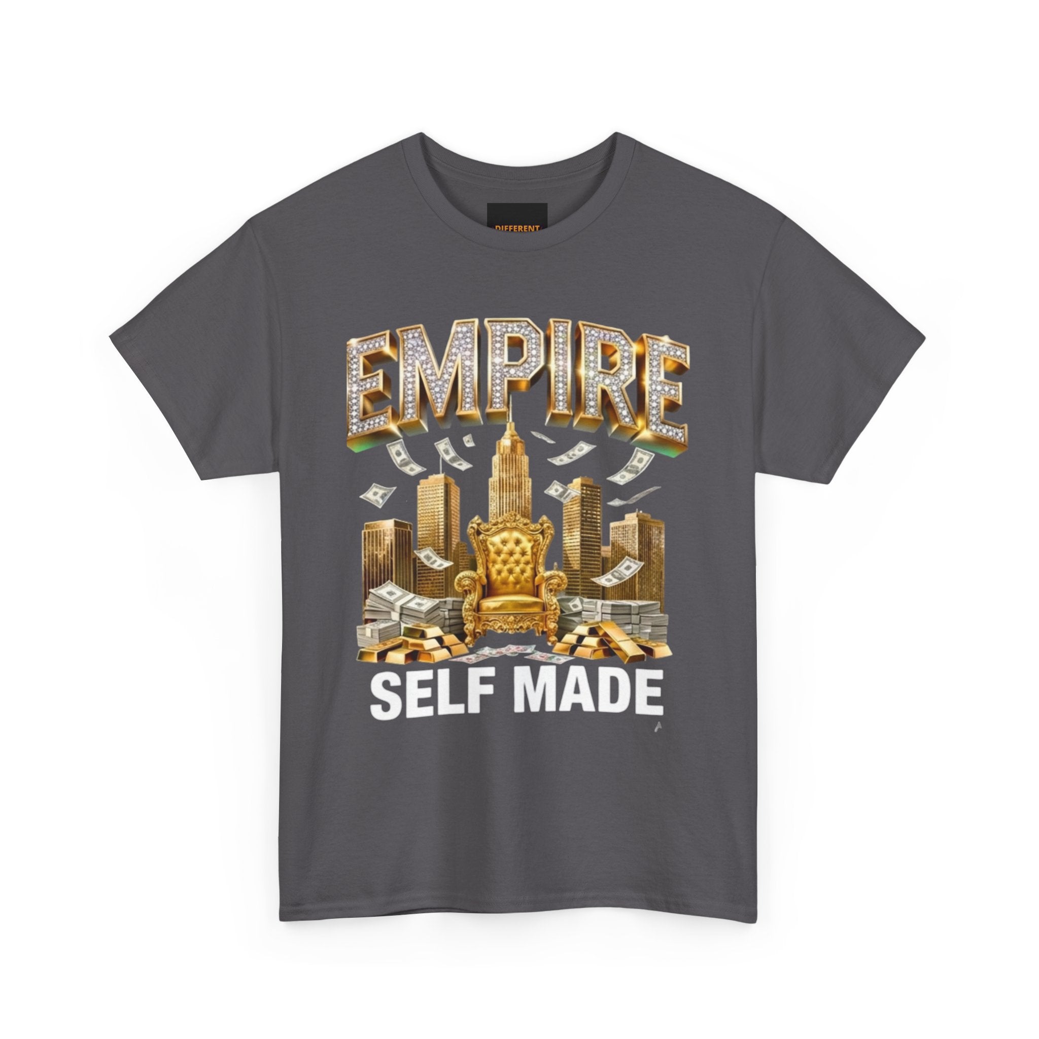 Empire Skyline T-Shirt — Gold Throne City Graphic Tee