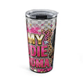 20oz Tumbler — "My Baddie Grandma" Leopard Pink Travel Cup