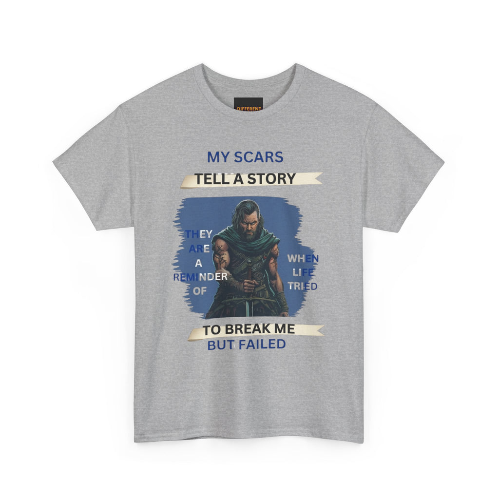 T-Shirt — 'Try Telling a Story to Break Me' Fantasy Warrior Graphic Tee