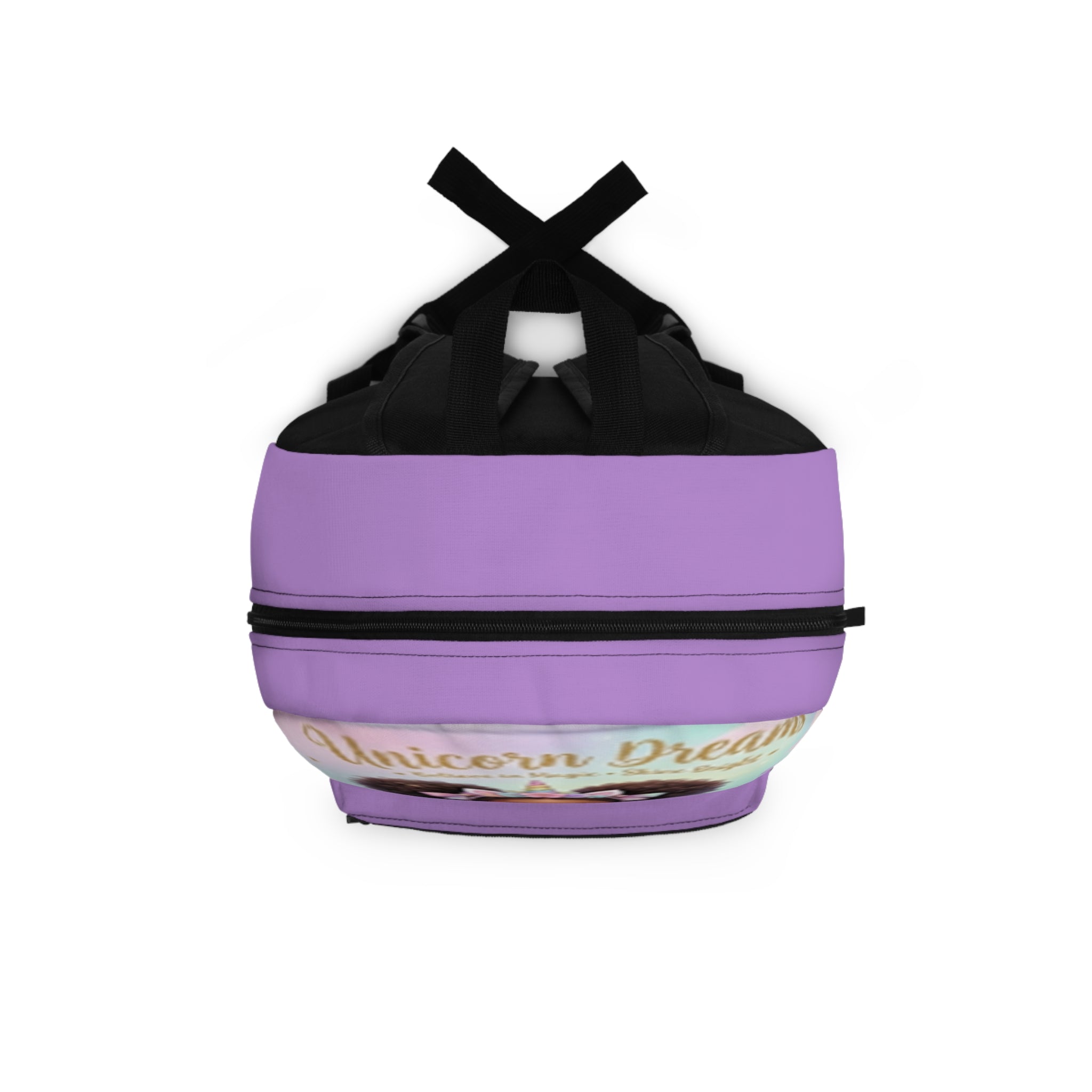 Unicorn Dreams Kids Backpack — Personalized "Regine" Pastel Purple School Bag