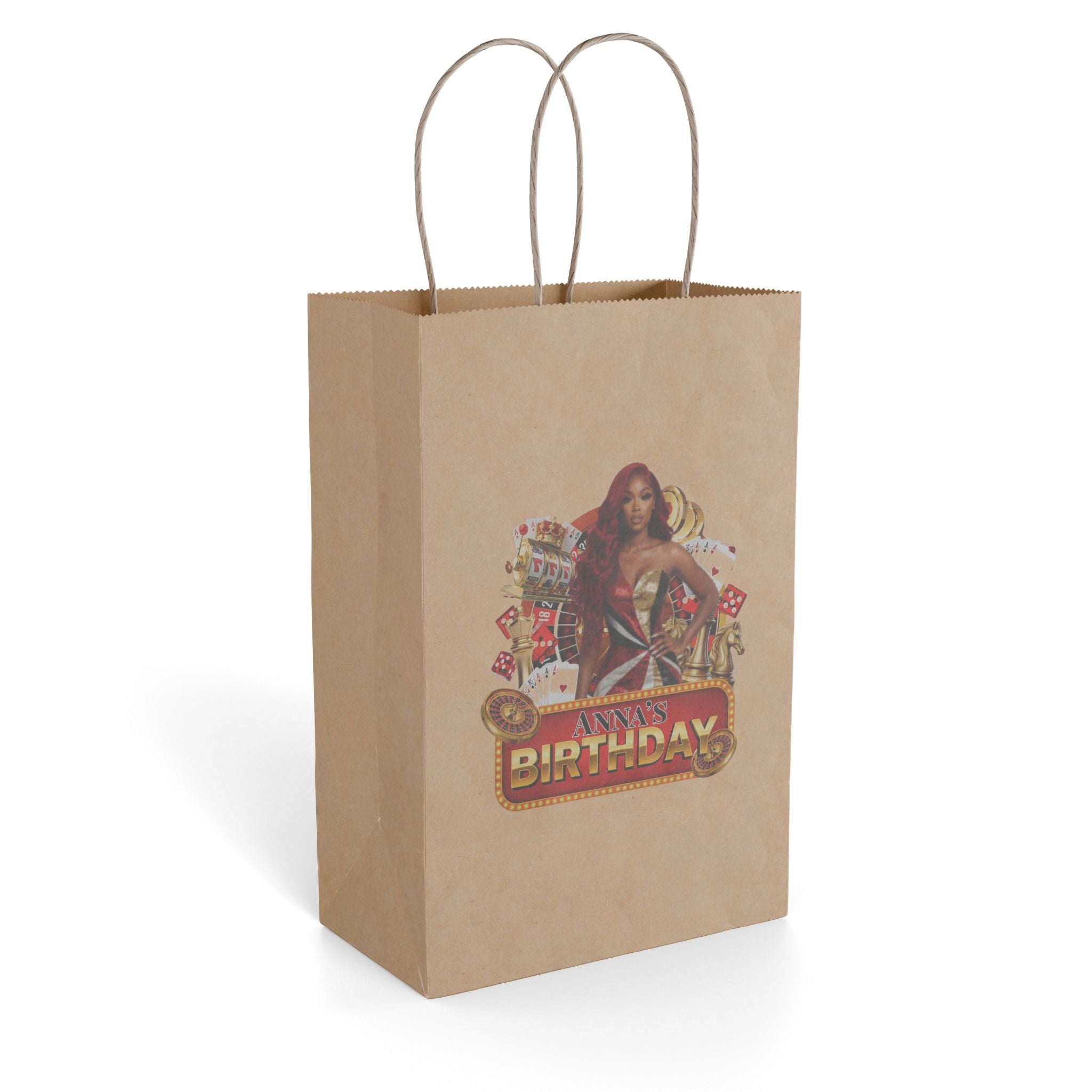 Birthday Casino Party Paper Gift Bag