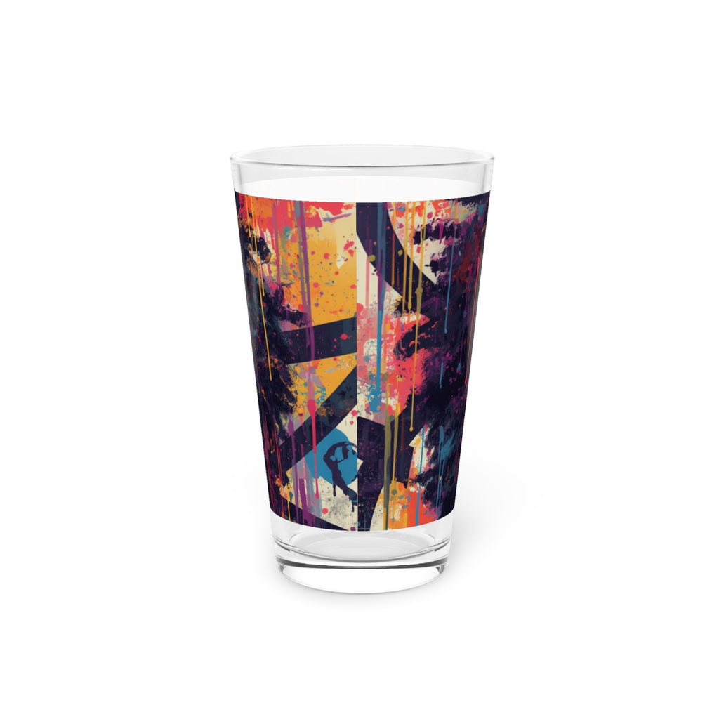 Pint Glass - Colorful Afrocentric Portrait Art 16oz Pint Glass