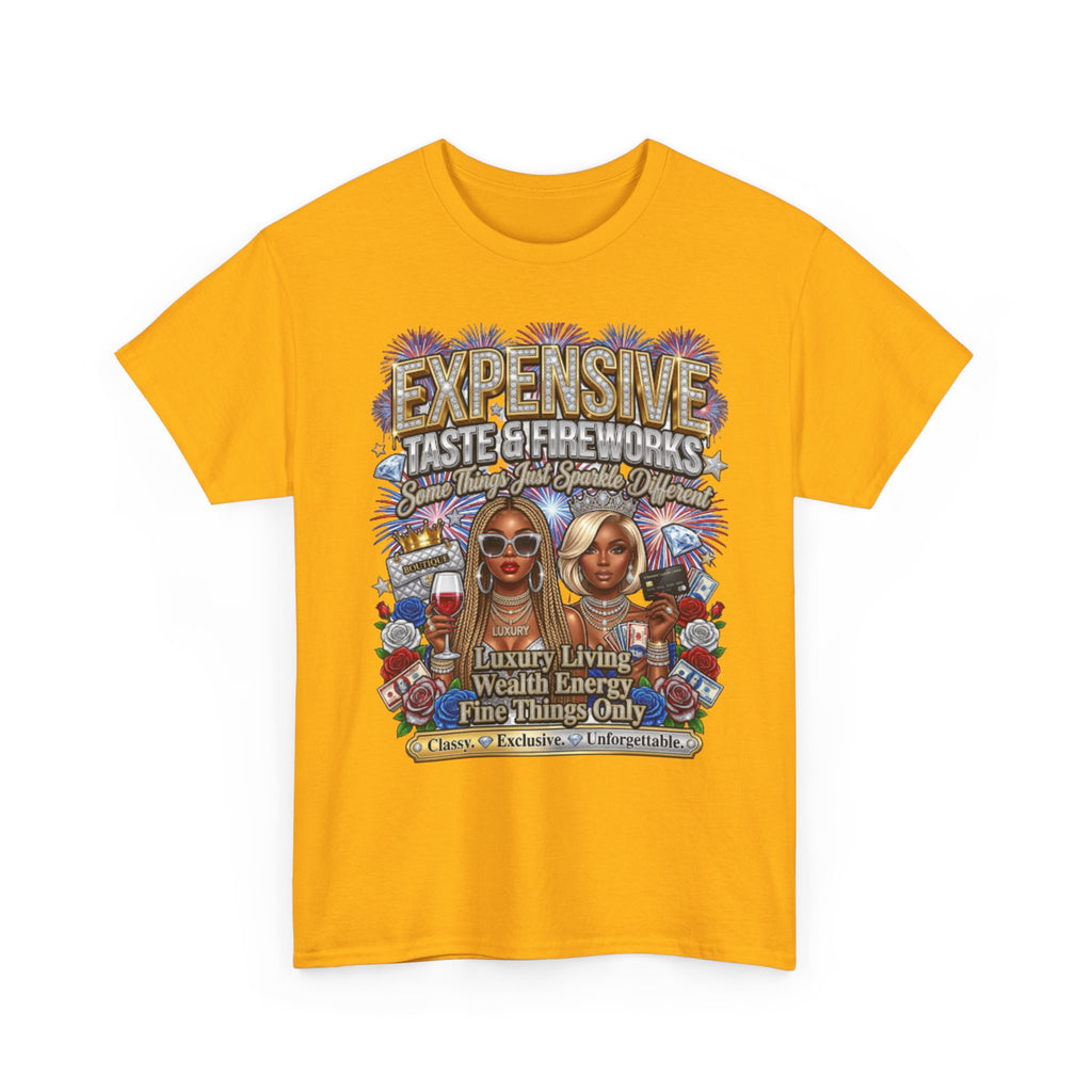 Expensive Taste Graphic Tee — Luxury Living, Wealth Energy Tee