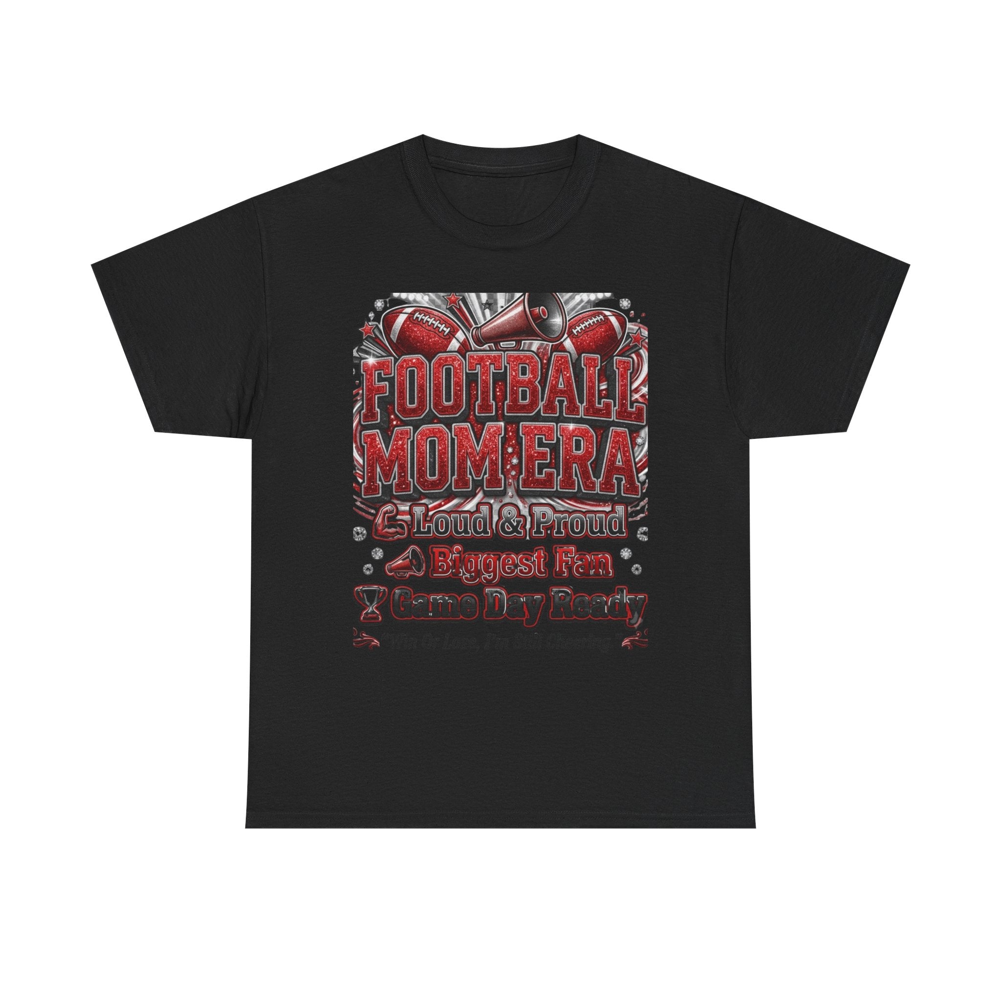 Football Mom Era T‑Shirt — Proud Mom, Biggest Fan, Game Day Ready Tee