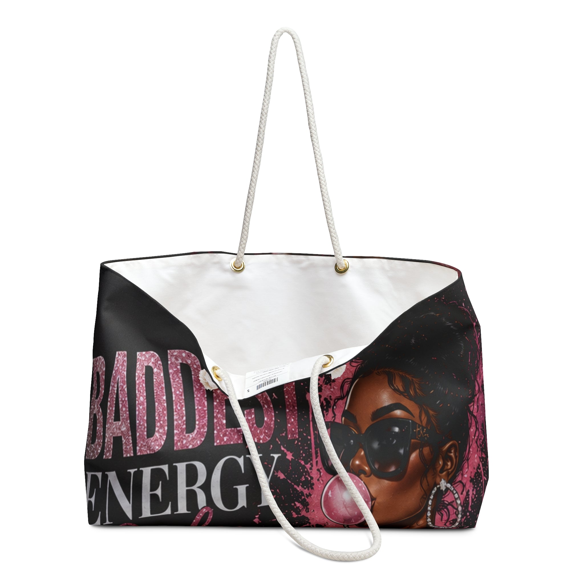Weekender Bag — Baddest Energy Graphic Travel Tote