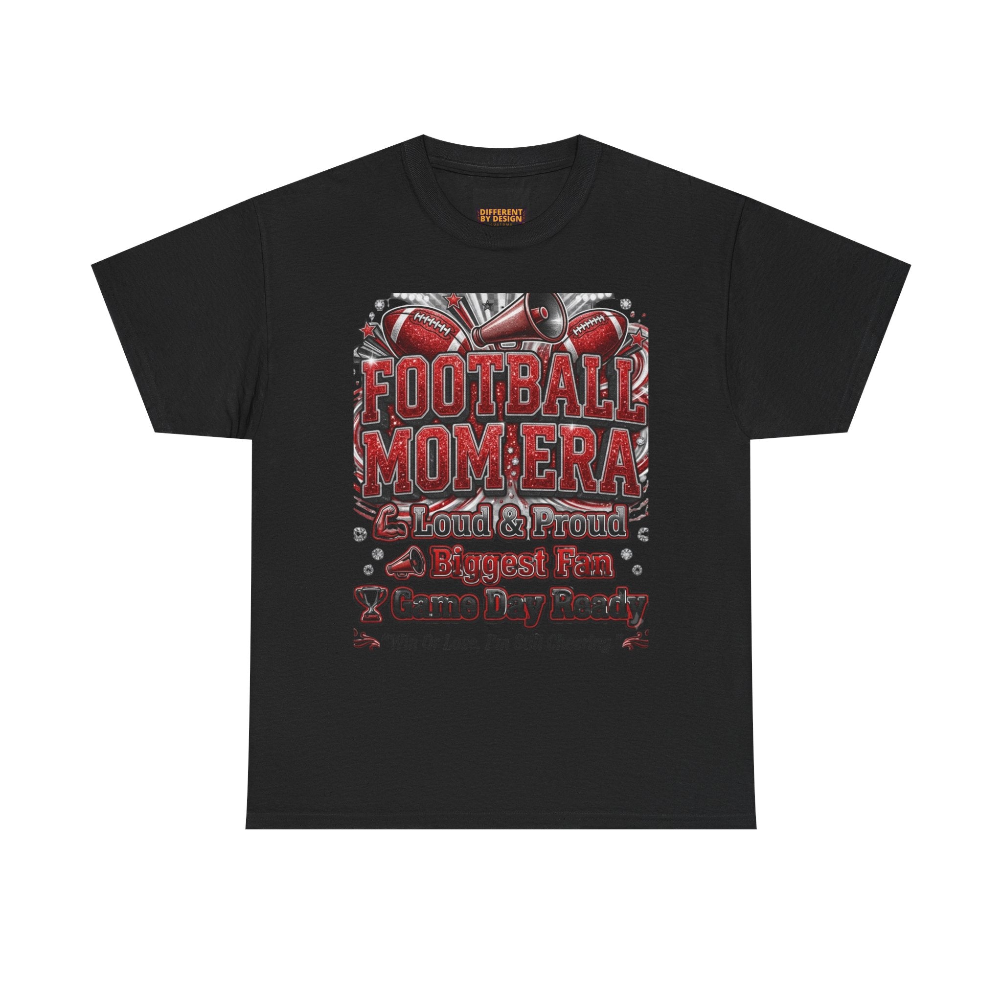 Football Mom Era T‑Shirt — Proud Mom, Biggest Fan, Game Day Ready Tee