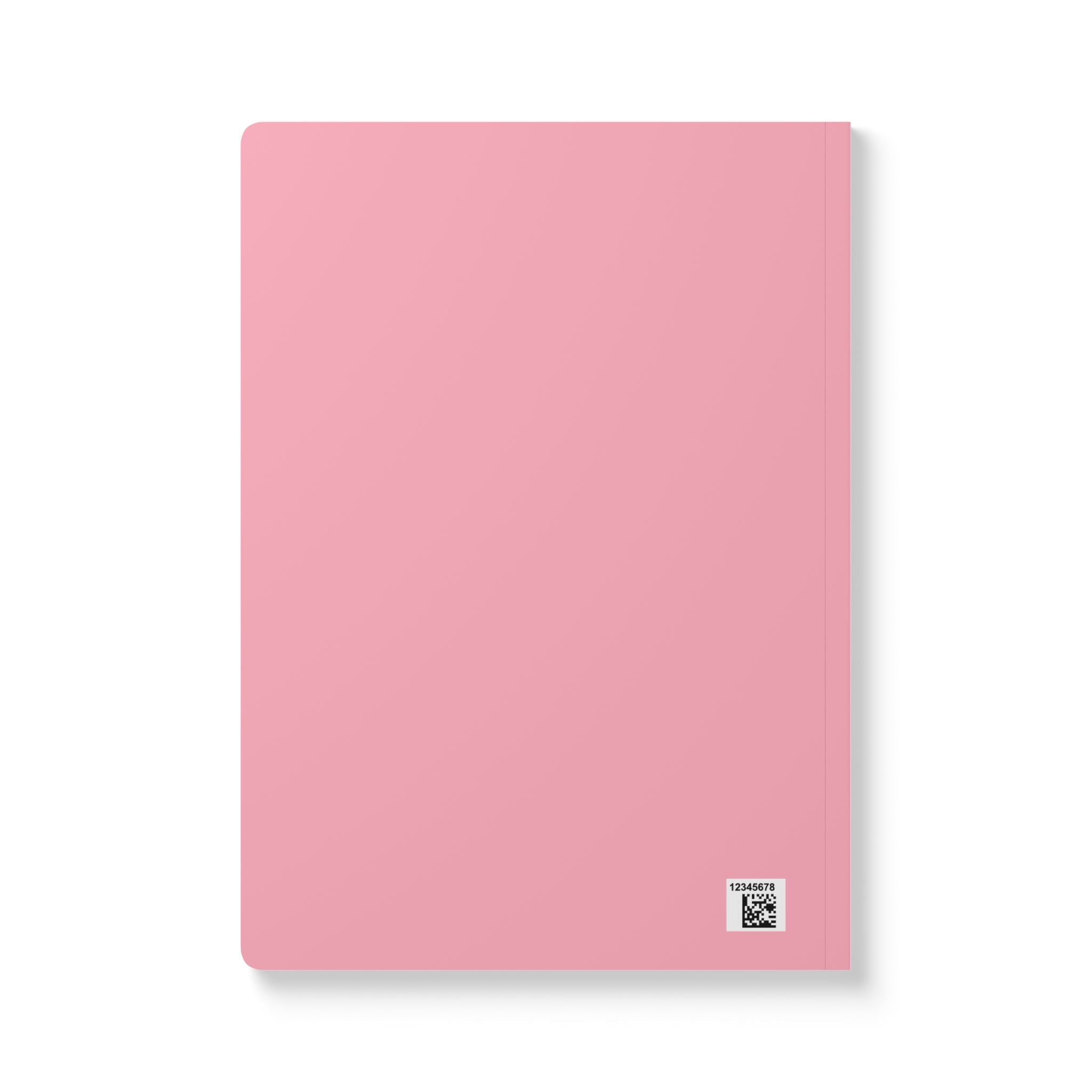 Dream Big Study Hard Softcover Journal — Cute Pink Girl Empowerment Notebook