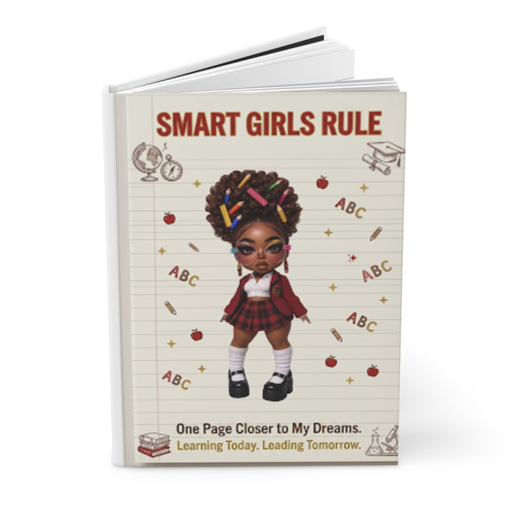 Smart Girls Rule Hardcover Journal — "One Page Closer to My Dreams" Inspirational School Notebook for Girls