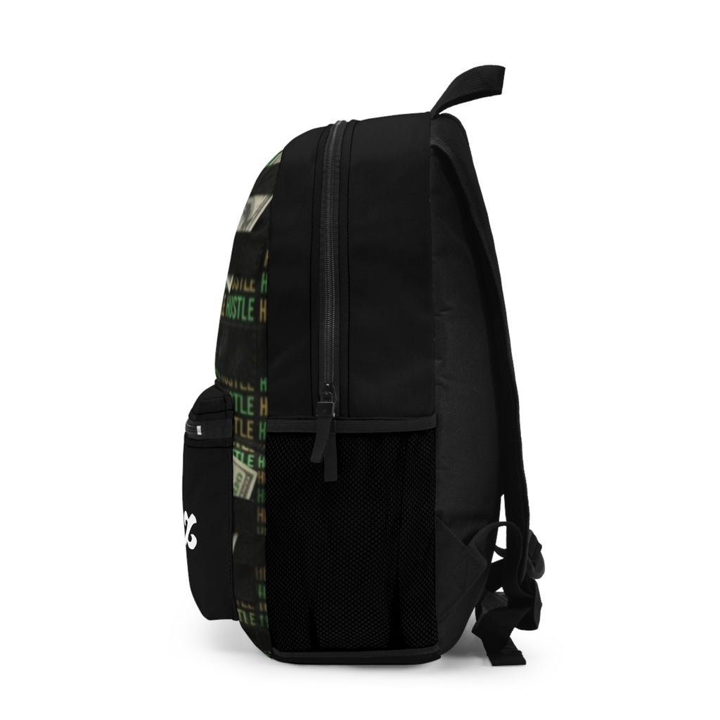 Hustle Money Personalized Backpack – 'DEMONTEZ' Printed Casual Daypack