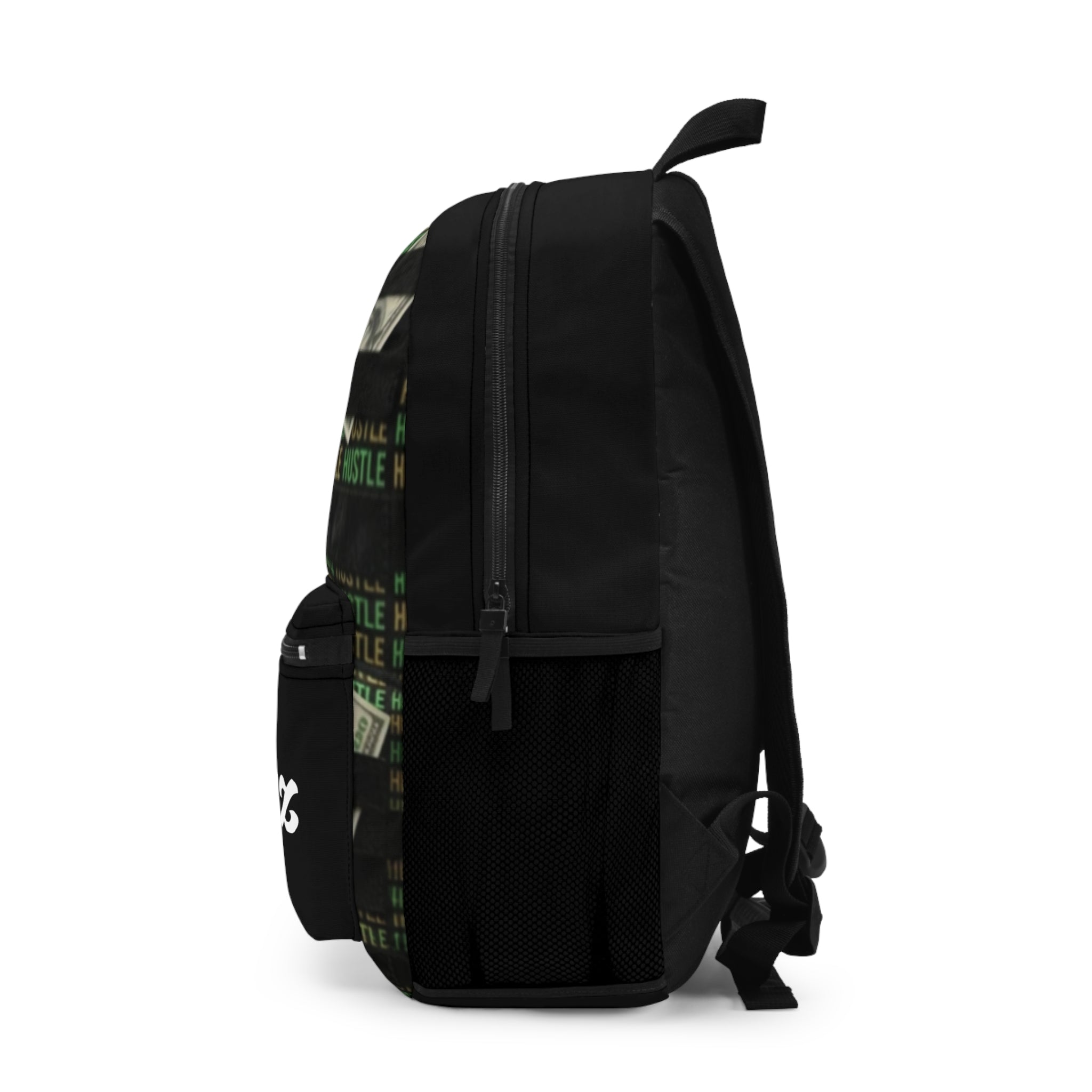 Hustle Money Personalized Backpack – 'DEMONTEZ' Printed Casual Daypack