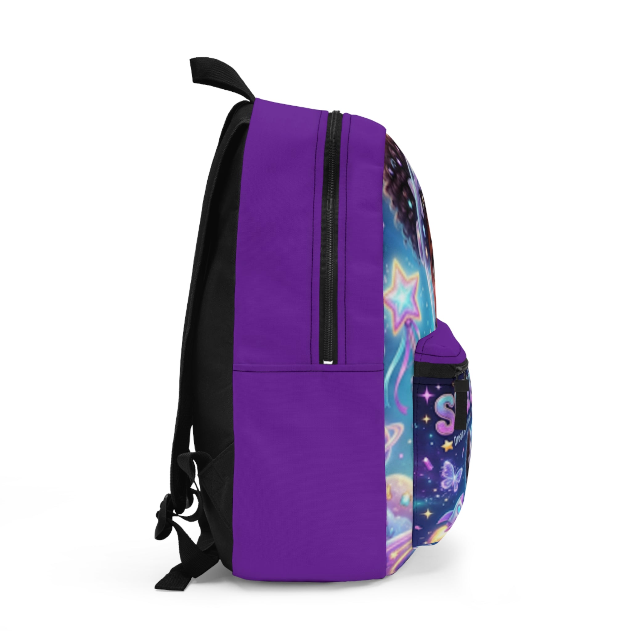 Space Explorer Kids Backpack — Cute Black Girl Astronaut School Bag