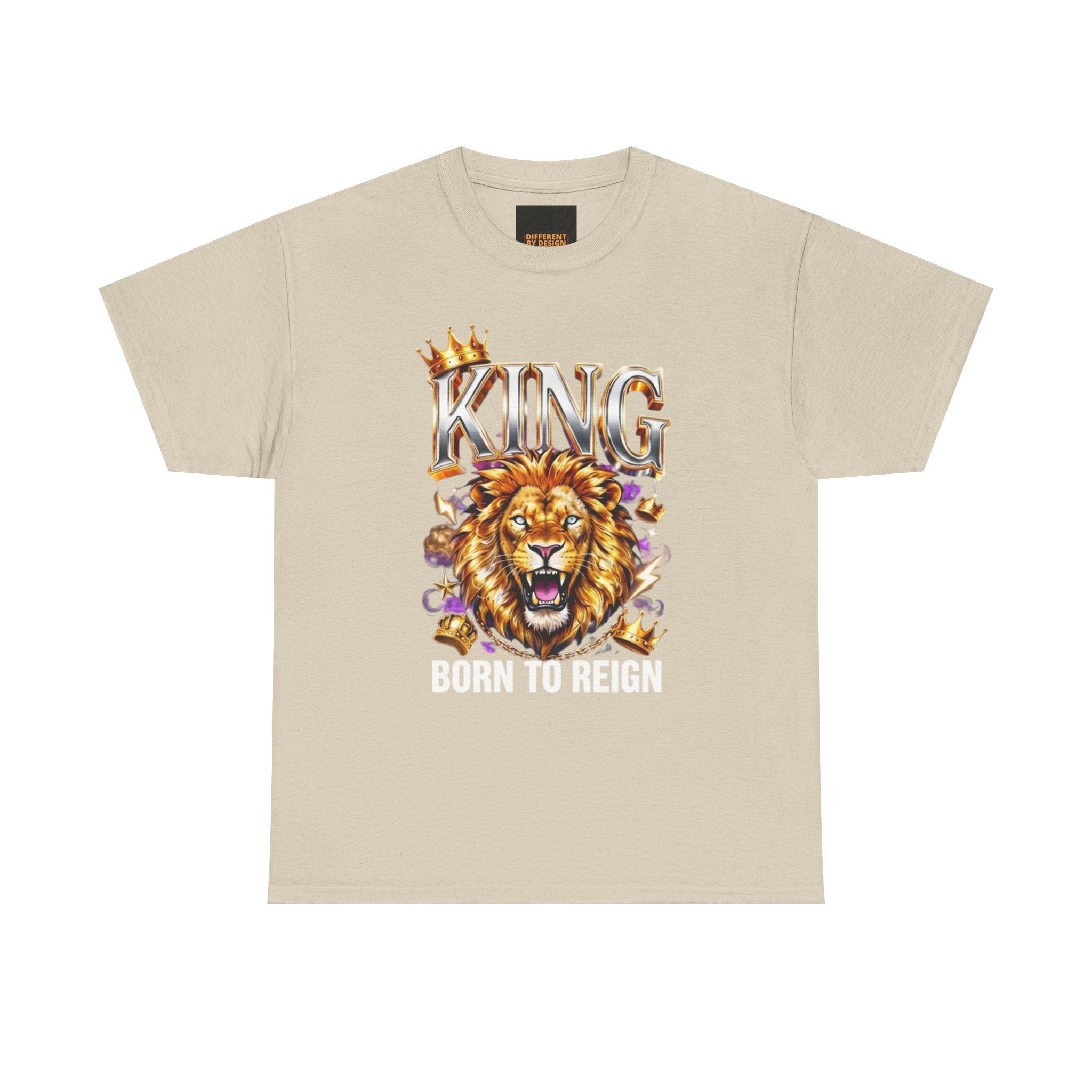 King Lion T-Shirt — Bold Crowned Lion Graphic Tee